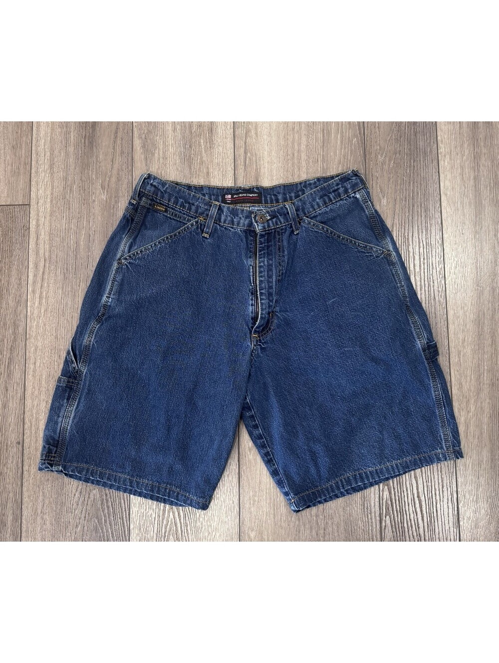 VTG POLO Jeans Co Ralph Lauren Carpenter Shorts D Ring Blue Jorts Men’s 31